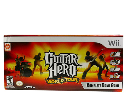 Nintendo Wii Guitar Hero: World Tour Band Kit : Nintendo Wii