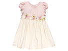 Baby Lulu Isabella Organic Talia Dress InfantToddler WhitePink Apparel