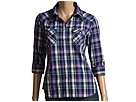 AG Adriano Goldschmied - Boy Fit Western Shirt (Navy/Pink)