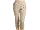 Liz Golf - Plus Size Jackie Crop Pant (Khaki) - Apparel