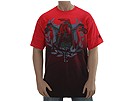 akademiks - Fade S/S Crew (Claret) - Apparel