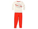 Petit Bateau - 1893 L/S Set (Toddler/Little Kids) (Ecru/Orange) - Apparel