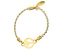 Accessories & Beyond - Leather Peace Charm Bracelet (Mix)