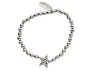 Accessories & Beyond - Pebble Rhinestone Star Charm Bracelet (Silver) - Jewelry