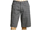 Ashworth - Grid Printed Check Short (Charcoal)