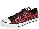 Converse Chuck Taylor All Star Print Ox (Toddler/Youth) (Black/Chinese Red)