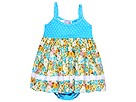Baby Nay Kids - Vinatge Butterfly Dress Rose Bloomer Set (Infant) (Butterfly/Pin Dots Print)