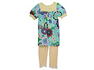 Baby Nay Kids - Delight Tunic Leggings (Toddler/Little Kids) (Floral Print/Lemonade)
