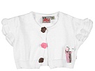 Red Sound - Chic Simple Crochet Trim Bolero Sweater (Infants) (White) - Apparel