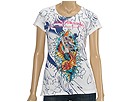 Ed Hardy - Mermaid Platinum Tee (White) - Apparel