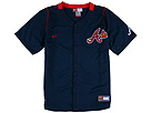Nike Kids - Youth Pro Jersey (Big Kids) (Atlanta Braves) - Apparel