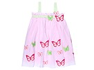 Buy Halabaloo - Dot Dress with Scattered Butterflies (Infant Toddler) (Fuchsia Green) - Apparel Online - Click Here