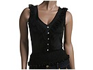 baby phat - Sleeveless Eyelet Ruffle Top w/ Smocking - D2A00080 (Black) - Apparel