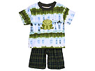 cachcach kids - All Creatures Great Small Tie Dye Top Shorts Set (Infant) (Green) - Apparel