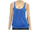 7 For All Mankind - Metallic Stitch Blouson Tank (Deco Blue)