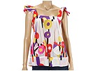 Just Cavalli - TO776349229 (White With Multicolored Flowers) - Apparel