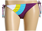 Women Swim Stripe Tie Side Bottom