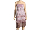 ABS Allen Schwartz - Smocked Bodice Dress w/ Ruffles (Multi)