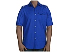 Sean John - S/S Plaid Shirt (Sports Royal) - Apparel