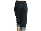 Not Your Daughters Jeans - Plus Size Premium Roll Up Cuff Capri (Blue Black) - Apparel