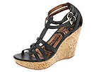 Gabriella Rocha - Amaryllis Wedge Sandal (Black Napa Soft) - Footwear