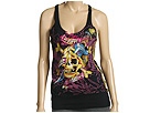 Ed Hardy - Death Or Glory Rhinestone Racer Back Tunic (Black) - Apparel