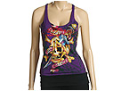 Ed Hardy - Death Or Glory Rhinestone Racer Back Tunic (Purple) - Apparel