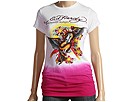 Ed Hardy - Snake Storm Dip Dye Tunic (Cranberry Dip Dye) - Apparel