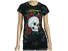 Ed Hardy - Skull Roses Specialty Tunic (Black) - Apparel