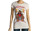 Ed Hardy - Devil Mermaid Anchor Cross Basic Tee (Beige) - Apparel