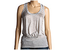 7 For All Mankind - Racerback Tank w/ Ribbed Hem (Heather Grey)