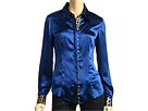 Just Cavalli - Shirt with Clover Trim (Blue) - Apparel