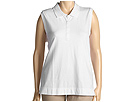 Liz Golf - Plus Size S/L Polo (New White) - Apparel