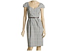 ABS Allen Schwartz - Sweetheart Neck Plaid Dress (Brown)