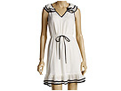 ABS Allen Schwartz - Cinched Waist Ruffle Dress (Ivory)