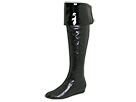 7 For All Mankind - Galley (Black Nappa/Patent Cuff)