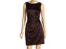 ABS Allen Schwartz - Cap Sleeve Tucked Waist Short Dress (Brown)