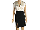 ABS Allen Schwartz - Twined Dress with Side (Ivory/Black)