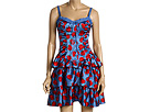 Betsey Johnson - Sweet Roses Ruffle Dress (Sky) - Apparel