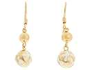 Andrew Hamilton Crawford - Resin Drop Earrings (White/Gold)