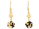Andrew Hamilton Crawford - Resin Drop Earrings (Black/Gold)