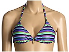 6pm.com is proud to offer the Roxy - Easy Does It Tiki Tri Top (Black) - Apparel: Take it easy in the Easy Does It Tiki Tri Top by Roxy. ; Triangle slide bikini top with adjustable halter and back ties for customized fit. ; Adorable center front charm det