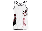 Ed Hardy Kids - True Tattoo Dress Tank (Big Kids) (White) - Apparel