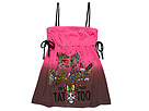 Ed Hardy Kids - Vintage Tattoo Dress (Toddler/Little Kids) (Grey/Pink) - Apparel