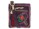 Ed Hardy - Frayed Patch Feiga Zip Top (Purple) - Bags and Luggage
