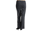 Not Your Daughters Jeans Plus Size - Plus Size Sarah Boot Leg Premium Overdye Shorter Length (Charcoal) - Apparel