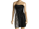 BCBGMaxAzria - Contrast Layered Tier Dress (Black) - Apparel