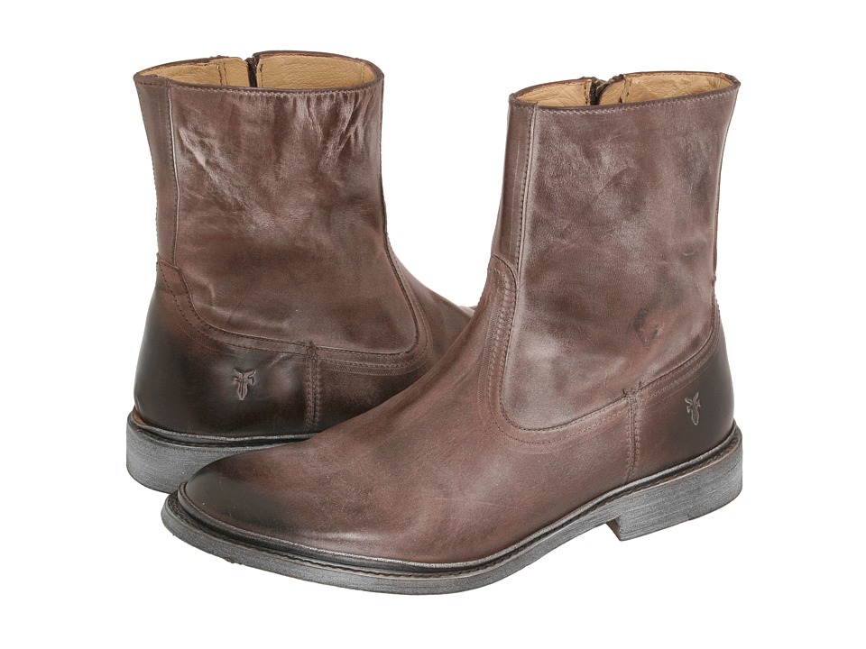 Frye James Inside Zip (Brown) Men