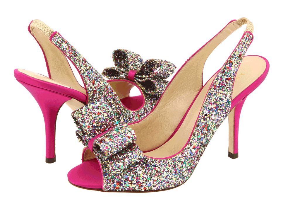 Kate Spade New York Charm Heel (Multi Sparkle Glitter) High Heels