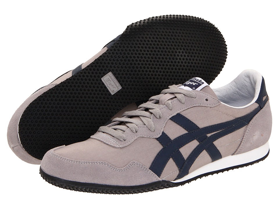 UPC 885681001221 product image for Onitsuka Tiger by Asics Serrano (Grey/Navy) Classic Shoes | upcitemdb.com